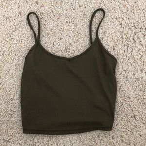 Green Crop Top